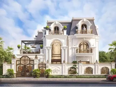 Mẫu nhà biệt thự 2 tầng - Thiết kế đẳng cấp cho tổ ấm