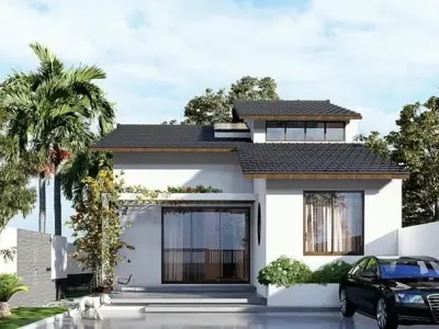Mẫu nhà mặt tiền 6m - Tối ưu không gian, đẹp hiện đại