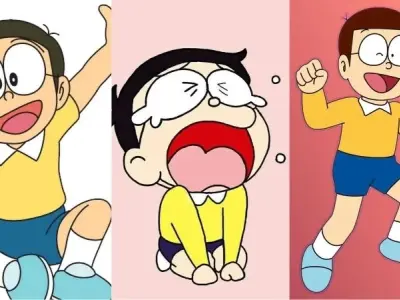 Nobita được thể hiện đầy cảm xúc trong loạt ảnh nghệ thuật