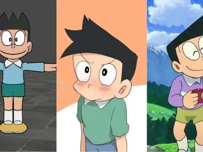 Suneo hiện lên tự tin và cá tính qua từng khung ảnh độc đáo