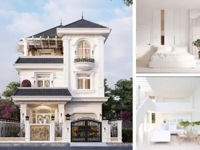 Top mẫu sơn nhà màu trắng - Vẻ đẹp tinh khôi, sang trọng