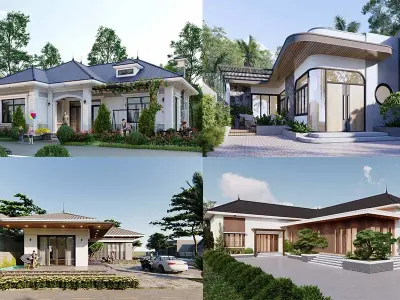 +50 mẫu nhà cấp 4 chữ L đẹp giá rẻ ưa chuộng nhất hiện nay