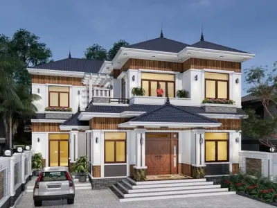 Xu hướng mẫu nhà ngang đẹp tối ưu công năng 2025