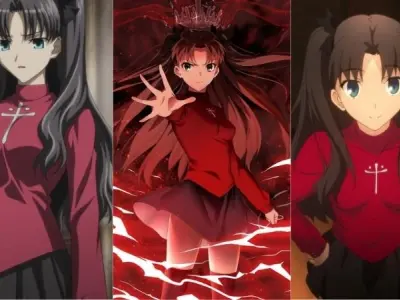 Tohsaka hiện lên với ánh mắt tự tin và vẻ ngoài quyến rũ