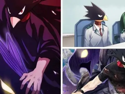 Tokoyami hiện lên huyền bí và sắc lạnh qua từng góc ảnh