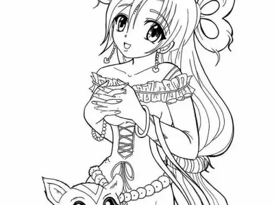 Bộ sưu tập tranh tô màu anime nữ đẹp mê hồn mới nhất
