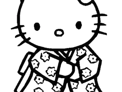 Khám phá tranh tô màu Hello Kitty cho bé gái mê nghệ thuật