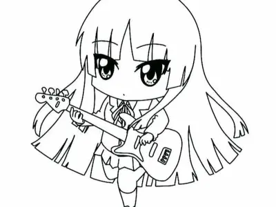 Tuyển chọn tranh tô màu chibi đẹp dễ thương cho bé