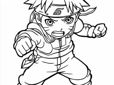 Tranh tô màu Naruto siêu dễ thương, phù hợp mọi lứa tuổi