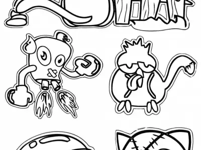 Kho tranh tô màu sticker cute cực xinh cho bé gái, bé trai