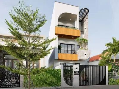Thiết kế nhà 3 tầng hiện đại tối ưu công năng và thẩm mỹ