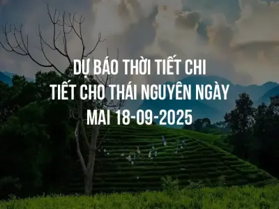 Dự báo thời tiết chi tiết cho Thái Nguyên ngày mai 18-09-2025