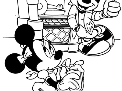 Tranh tô màu Chuột Mickey đẹp nhất cho bé sáng tạo
