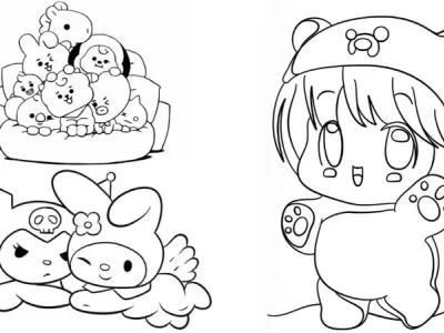 Bộ sưu tập tranh tô màu cute đẹp mắt, hấp dẫn bé yêu