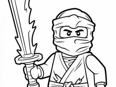 Tranh tô màu Ninjago siêu hấp dẫn, bé mê mẩn không rời tay