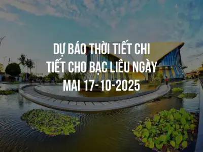 Dự báo thời tiết chi tiết cho Bạc Liêu ngày mai 17-10-2025