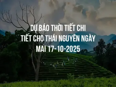 Dự báo thời tiết chi tiết cho Thái Nguyên ngày mai 17-10-2025