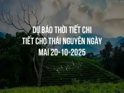 Dự báo thời tiết chi tiết cho Thái Nguyên ngày mai 20-10-2025