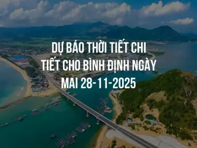 Dự báo thời tiết chi tiết cho Bình Định ngày mai 28-11-2025
