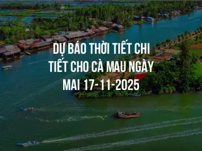Dự báo thời tiết chi tiết cho Cà Mau ngày mai 17-11-2025