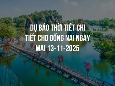 Dự báo thời tiết chi tiết cho Đồng Nai ngày mai 13-11-2025