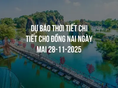 Dự báo thời tiết chi tiết cho Đồng Nai ngày mai 28-11-2025