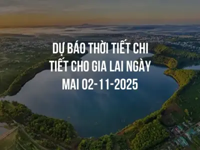 Dự báo thời tiết chi tiết cho Gia Lai ngày mai 02-11-2025