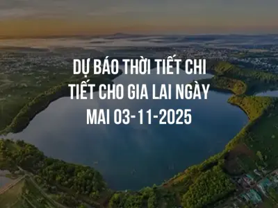 Dự báo thời tiết chi tiết cho Gia Lai ngày mai 03-11-2025