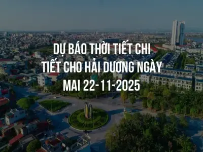 Dự báo thời tiết chi tiết cho Hải Dương ngày mai 22-11-2025