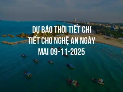 Dự báo thời tiết chi tiết cho Nghệ An ngày mai 09-11-2025