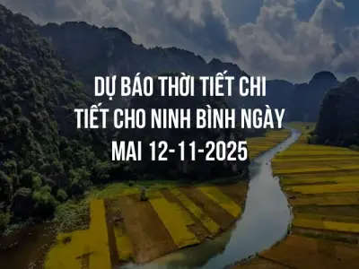 Dự báo thời tiết chi tiết cho Ninh Bình ngày mai 12-11-2025