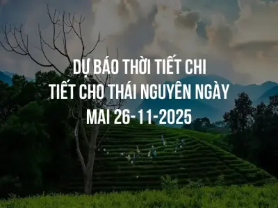 Dự báo thời tiết chi tiết cho Thái Nguyên ngày mai 26-11-2025