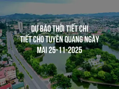 Dự báo thời tiết chi tiết cho Tuyên Quang ngày mai 25-11-2025