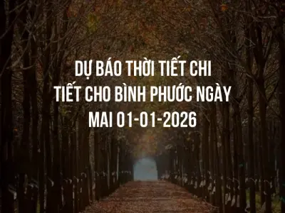 Dự báo thời tiết chi tiết cho Bình Phước ngày mai 01-01-2026