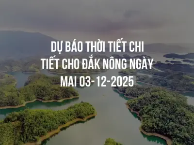 Dự báo thời tiết chi tiết cho Đắk Nông ngày mai 03-12-2025
