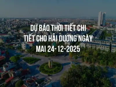 Dự báo thời tiết chi tiết cho Hải Dương ngày mai 24-12-2025