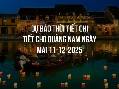 Dự báo thời tiết chi tiết cho Quảng Nam ngày mai 11-12-2025