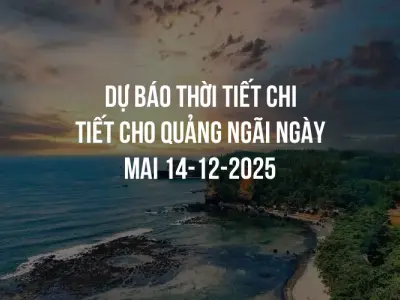 Dự báo thời tiết chi tiết cho Quảng Ngãi ngày mai 14-12-2025