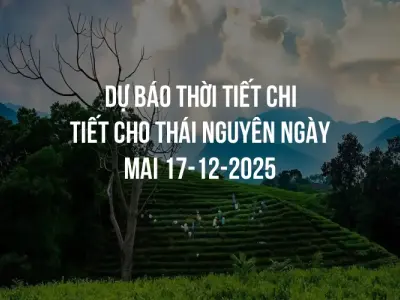 Dự báo thời tiết chi tiết cho Thái Nguyên ngày mai 17-12-2025