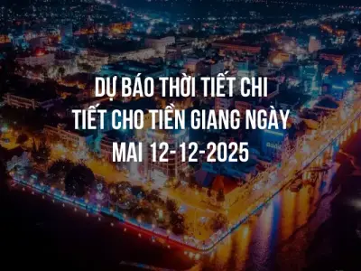 Dự báo thời tiết chi tiết cho Tiền Giang ngày mai 12-12-2025