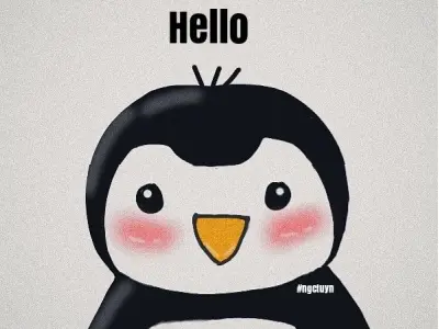 Ảnh chim cánh cụt meme đáng yêu ngộ nghĩnh siêu viral ngay