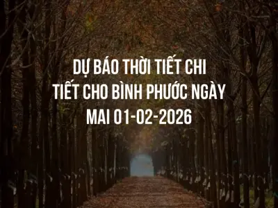 Dự báo thời tiết chi tiết cho Bình Phước ngày mai 01-02-2026