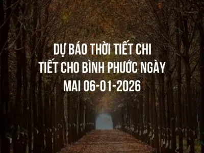 Dự báo thời tiết chi tiết cho Bình Phước ngày mai 06-01-2026
