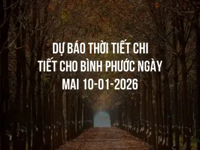 Dự báo thời tiết chi tiết cho Bình Phước ngày mai 10-01-2026