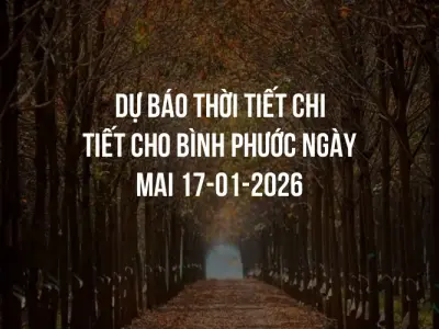Dự báo thời tiết chi tiết cho Bình Phước ngày mai 17-01-2026