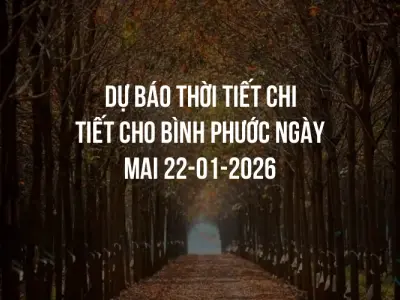 Dự báo thời tiết chi tiết cho Bình Phước ngày mai 22-01-2026