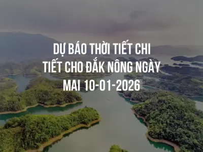 Dự báo thời tiết chi tiết cho Đắk Nông ngày mai 10-01-2026