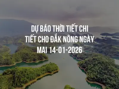 Dự báo thời tiết chi tiết cho Đắk Nông ngày mai 14-01-2026