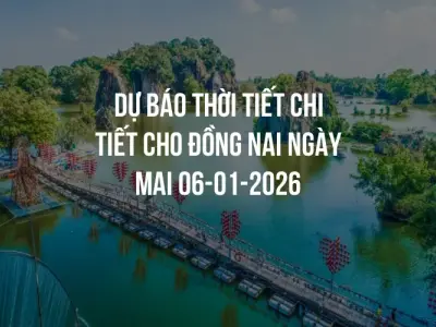 Dự báo thời tiết chi tiết cho Đồng Nai ngày mai 06-01-2026