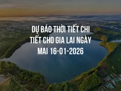 Dự báo thời tiết chi tiết cho Gia Lai ngày mai 16-01-2026